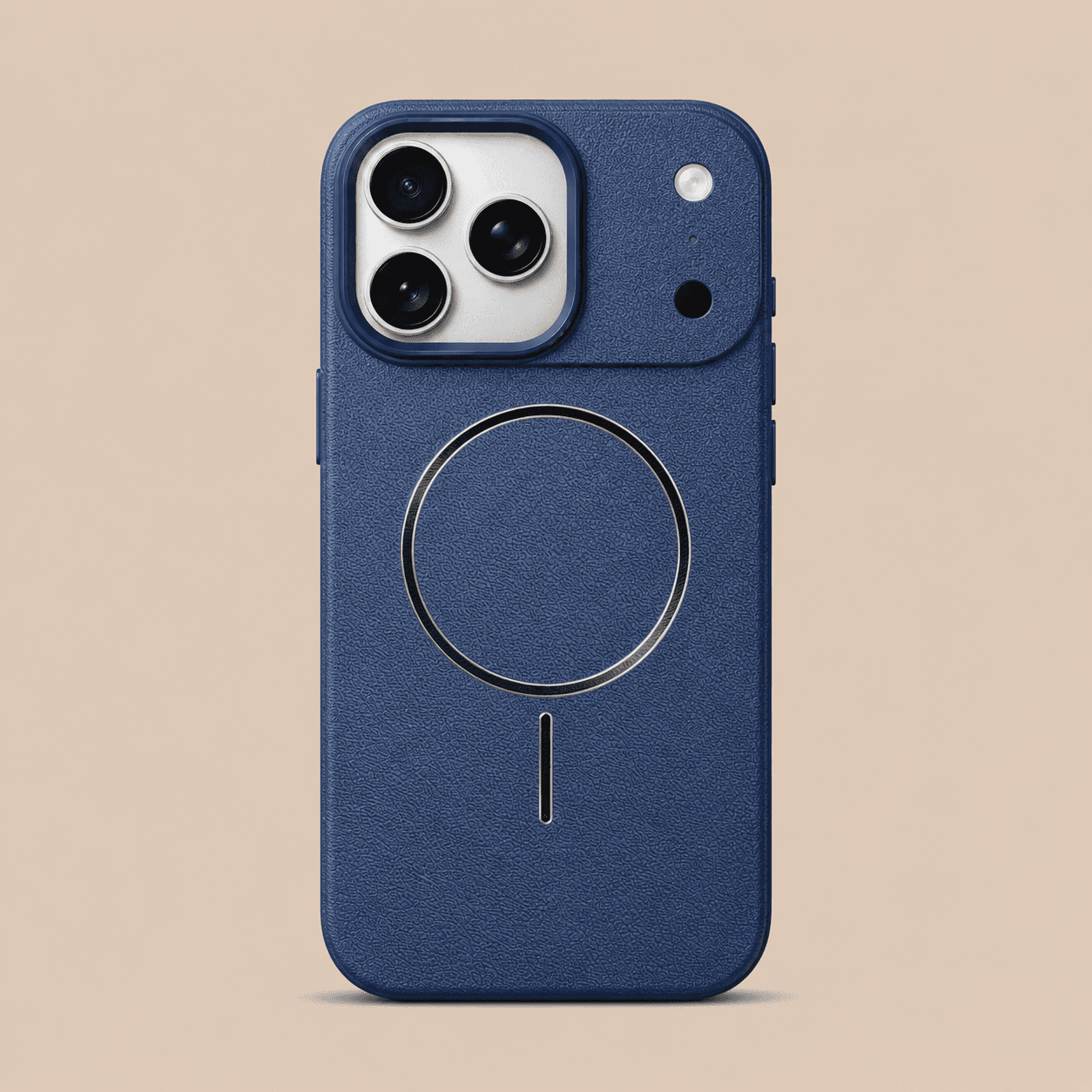 جراب ايفون جلد فاخر ماج سيف — Blue