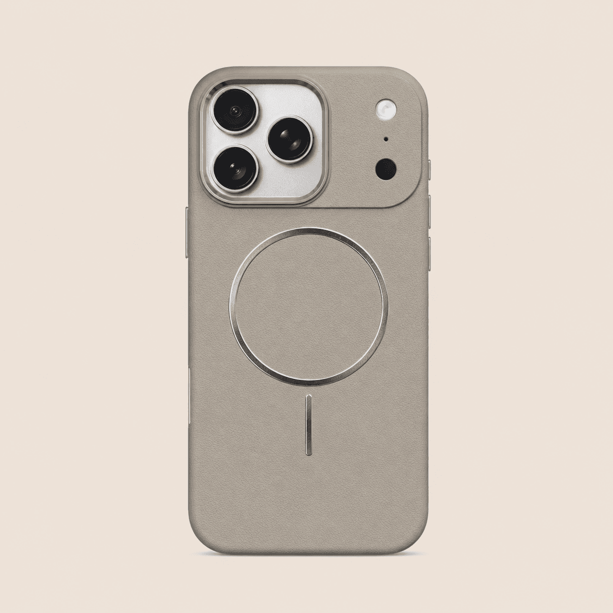 جراب ايفون جلد فاخر ماج سيف — Grey
