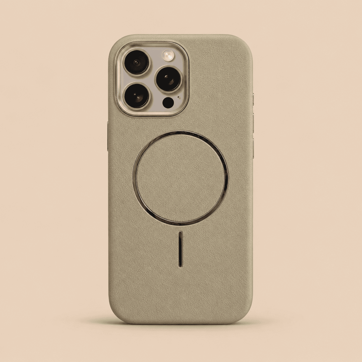 جراب ايفون جلد فاخر ماج سيف — Grey