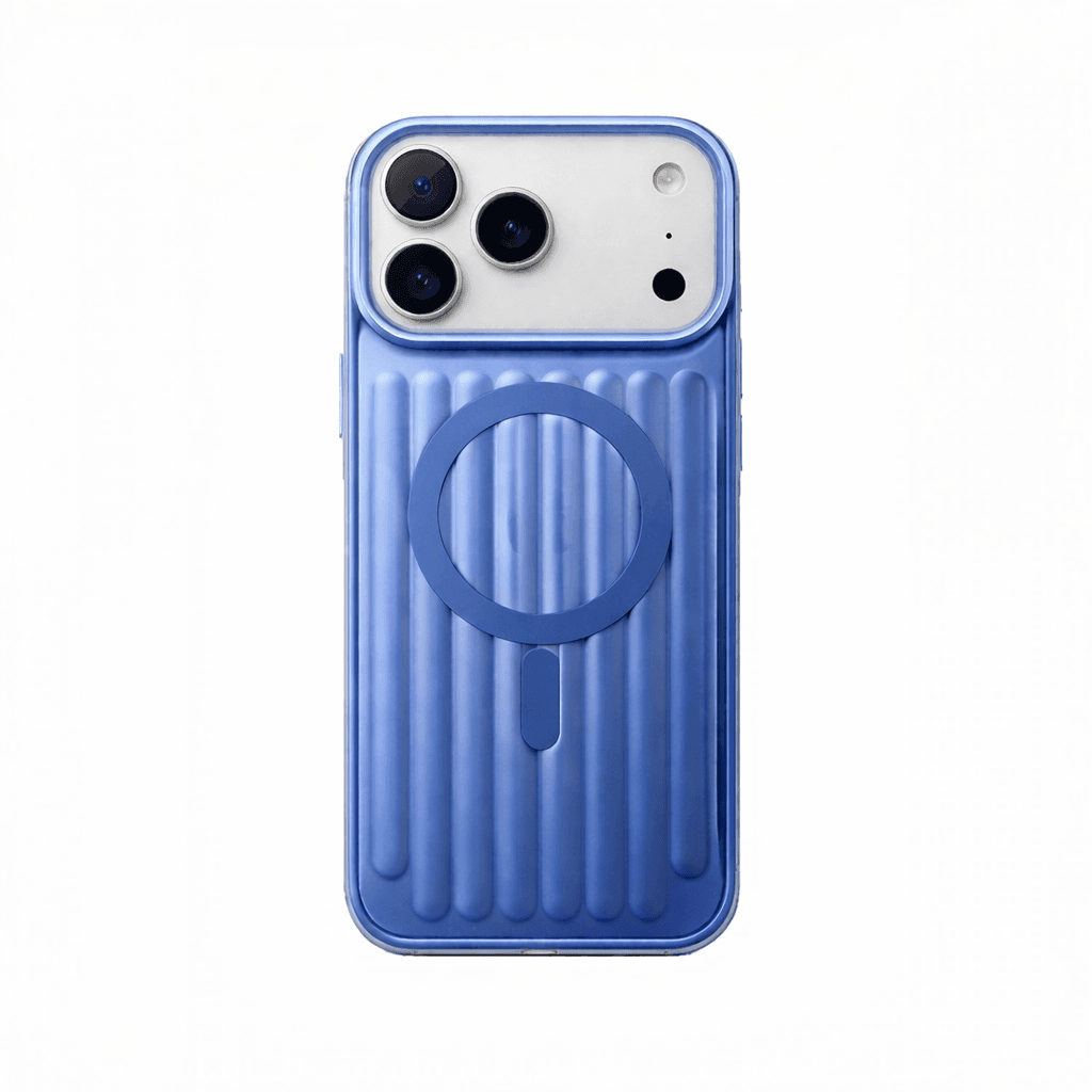 جراب ايفون مموج فاخر مع دعم MagSafe — Sky Blue